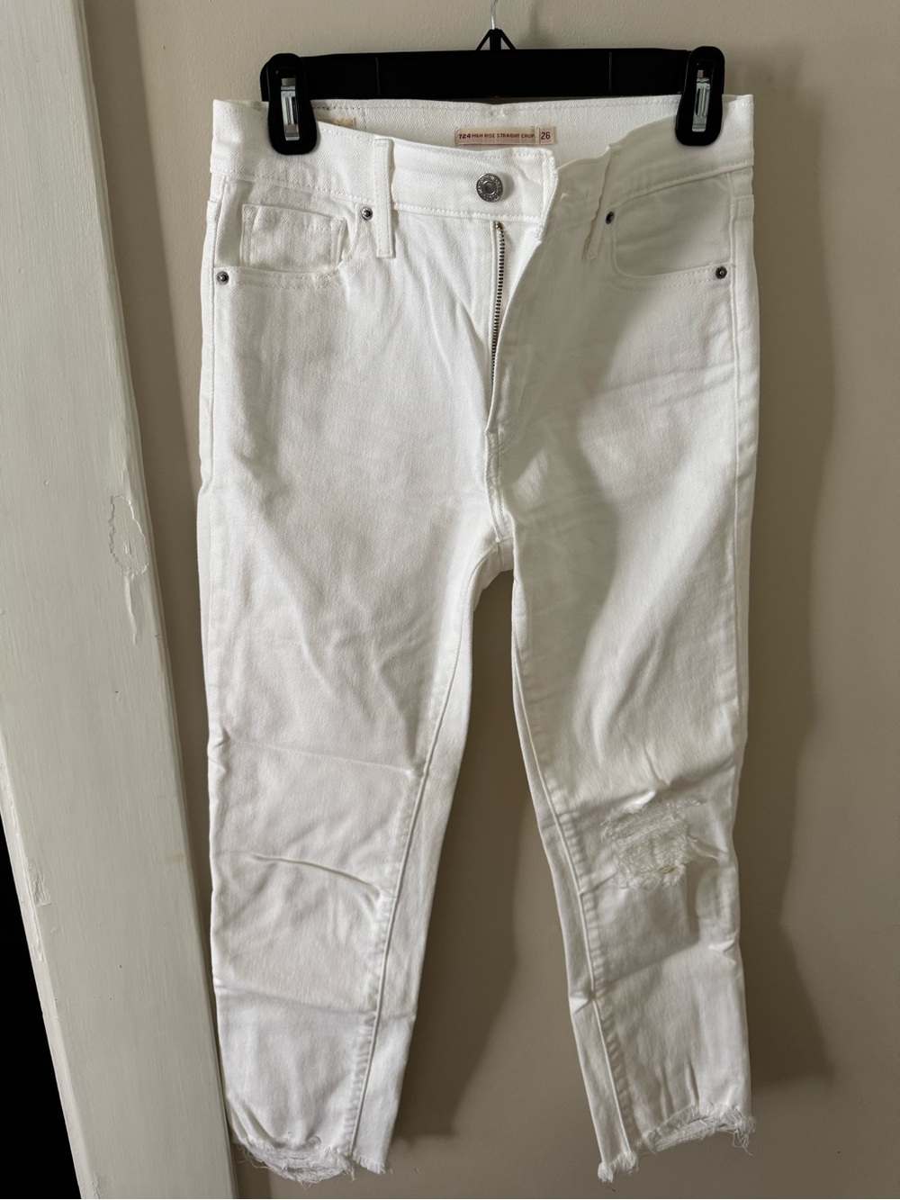 Levi's White Straight Leg Women's Jeans